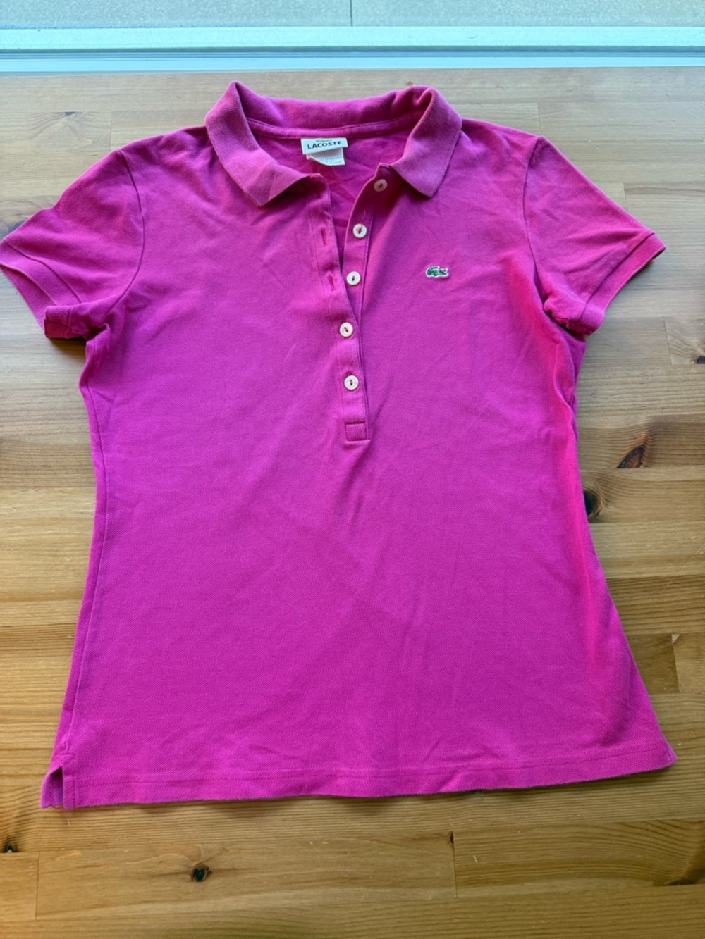 Lacoste Pink Polo Shirt - Short Sleeve